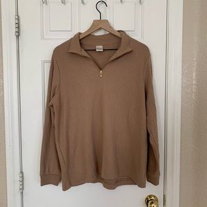 BLAIR tan long sleeve jacket with zipper